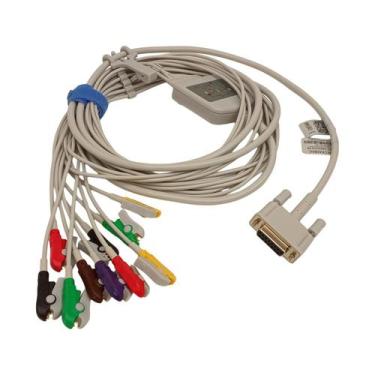 Imagem de Cabo Ecg Dixtal Ep3 10 Vias Clip Garra Plug Fêmea 15  - Maple Hospital