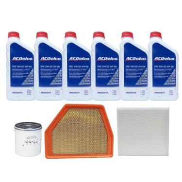 Imagem de Kit Troca De Óleo Chevrolet Captiva 3.6 Gasolina 2008 - 2011 - 6 lt Ac