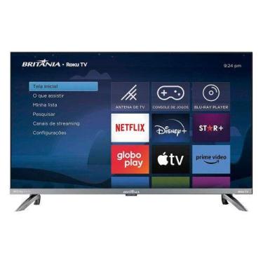 Imagem de Smart TV Britânia 32 Polegadas HD LED Dolby Áudio Roku TV 3 HDMI 2 USB