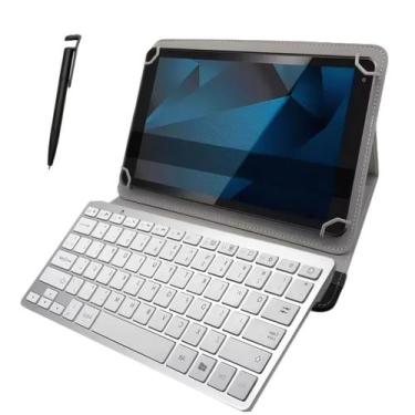 Imagem de Kit Teclado + Capa Para Tab Positivo Vision Tab 10+ Caneta - Duda Stor