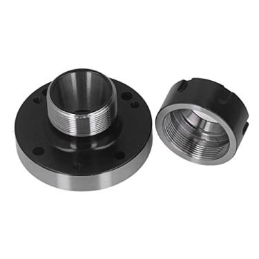 Imagem de Suporte de Pinça de Fixação ER32, Mandril de Torno de Fresadora CNC, Aço Carbono de Alta Dureza Com Estrutura Estável, Diâmetro de 80 Mm para Gravação Em Torneamento
