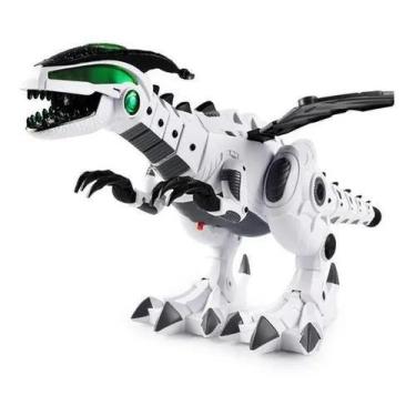 Imagem de Dinossauro Robô com asas solta fumaça com luz e som Variado - toys