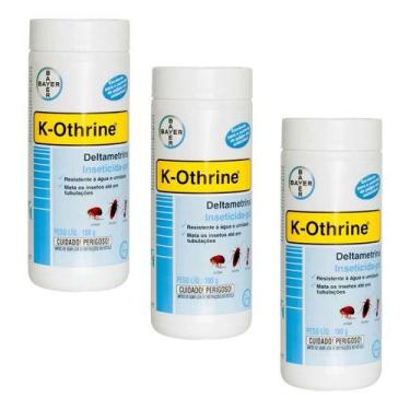 Imagem de 3 K-othrine Em Pó 100g Mata Formigas, Mata Baratas E Pulgas - Bayer