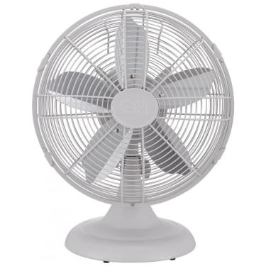 Imagem de Ventilador de Mesa Retrô com 3 Velocidades 110V Hunter 90602 Branco