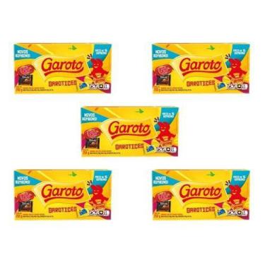 Imagem de Kit C/5 Caixas De Bombom 250g Garoto