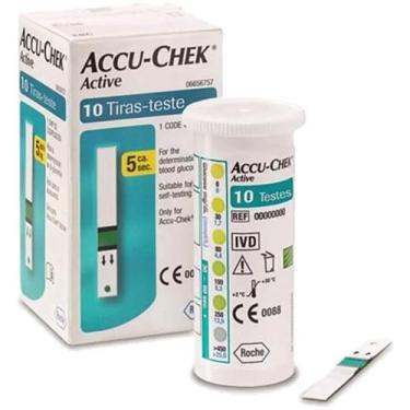 Imagem de Tiras Reagentes Accu-Chek Active Roche - 10 tiras