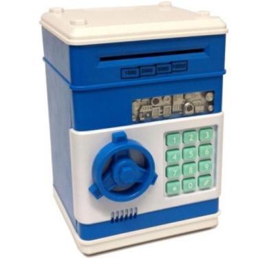 Imagem de Mini Cofre Eletrônico Digital Senha 4 Dígitos Notas E Moedas - Lorben