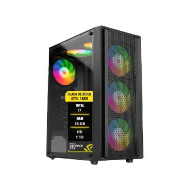 Imagem de Pc Gamer I7 16Gb DDR3 GTX 1650 HD 1TB SSD 240GB - AMORIM SHOP
