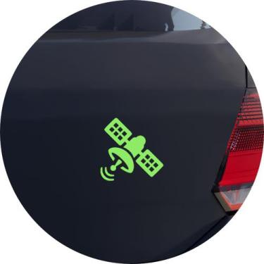 Imagem de Adesivo de Carro Satélite em órbita - Cor Amarelo - Melhor Adesivo, Ve