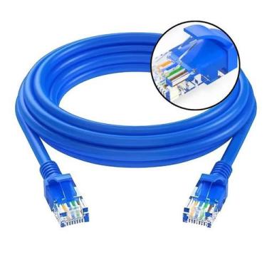 Imagem de Cabo De Rede Cat6 2 Metros Ethernet Lan Giga 10/1000 Azul - X-CELL, 2 