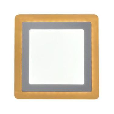 Imagem de Luminária Led Plafon Painel 3 Estágios Quadrada Sobrepor 3000/6500k Ta