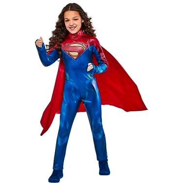 Imagem de Rubie's 703019XS000 D Comics Fantasia de Supergirl Flash the Movie Macacão infantil chique, meninas, multicolorido, 7-8 anos Halloween