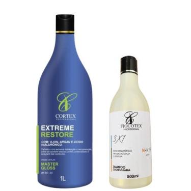 Imagem de Kit Progressiva Profissional 1000ml Com Shampoo Conograma 500ml - Cort