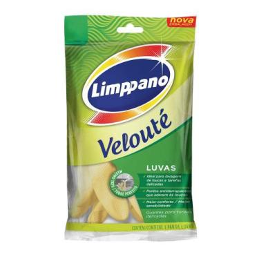 Imagem de Luvas Para Auxilio na Limpeza Velouté Limppano 1 Par M