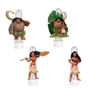 Imagem de 20 Tubetes Personalizado Lembrancinha Moana - Barbara Utilidades