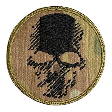 Imagem de Emblema de caveira Ghost Recon Wildlands OCP - Engraçado tático militar moral bordado com gancho de fixação (camuflagem)