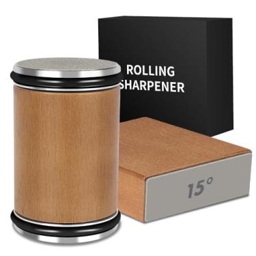 Imagem de Afiador de Facas Magnético, Afiador de Faca de Rolo 15/20° Ângulo Base Magnética, Kit de Pedra de Afiar Diamante,Amolador de Facas, Afiador, Pedra de Amolar Facas, Acessórios de Cozinha