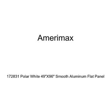Imagem de Amerimax 172831 Painel plano de alumínio liso branco polar 124 cm x 244 cm
