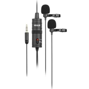 Imagem de Microfone Lapela para Smartphone Duplo Vokal SLM20
