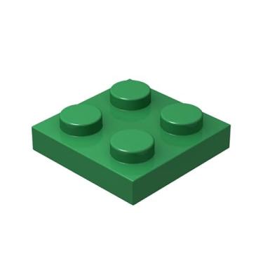 Imagem de Classic Green Plates Bulk, Green Plate 2x2, Building Plates Flat 100 Piece, Compatible with Lego Parts and Pieces