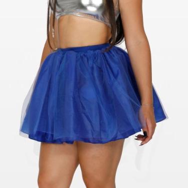 Imagem de Saia de Tule em Diversas Cores Adulto - Magic Fantasy, Azul