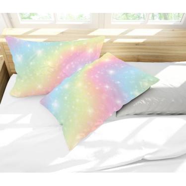 Imagem de Par de Fronhas Estampa Tie Dye Estrelas - Core Decore
