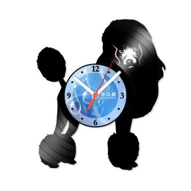 Imagem de Relógio De Parede Disco Vinil Animais - Poodle - VAN-072 - Modernarte