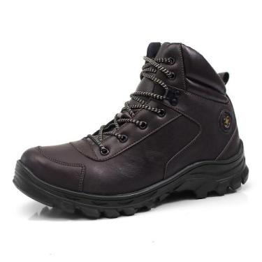 Imagem de Bota Masculina Bredeni Explorer Estilo Adventure, 40, Café, Masculino