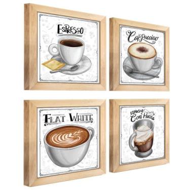 Imagem de Quadro Decorativo Café Expresso Padaria Cozinha 12x12cm 2 - Arte na Ar