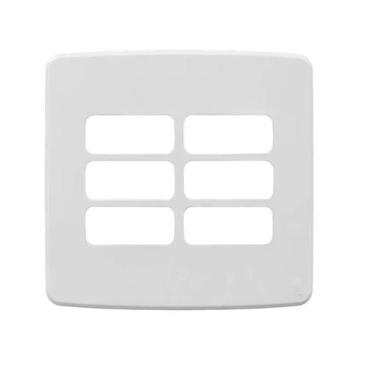 Imagem de Placa 4x4" 6 posições composé branco - WEG