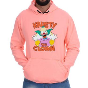 Imagem de Blusa Moletom Flanelado Canguru Casual Krusty Palhaço - Markelly, Lara
