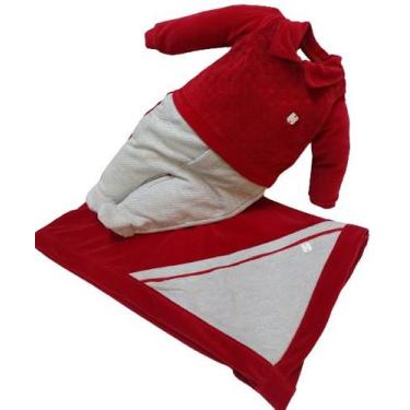 Imagem de Saída Maternidade Bebê Menino Plush Enxoval Paraiso Rf 14569 - Paraíso