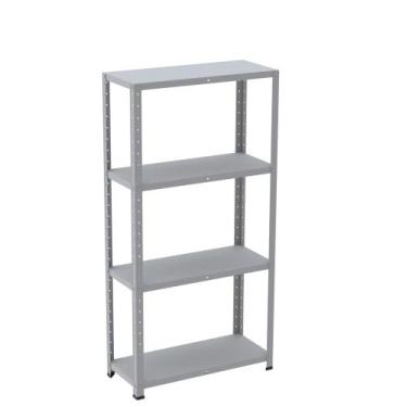Imagem de Estante de Aço com 4 Prateleiras Linha Light 1,40 M Cinza - Pandin