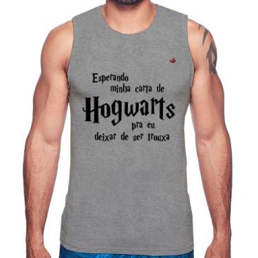 Imagem de Regata Esperando minha carta de Hogwarts - Foca na Moda, Cinza, GG