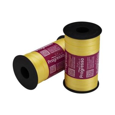Imagem de Fita de Cetim Progresso 7mm nº1 - 100m Cor 242 Amarelo Canário - 01 un
