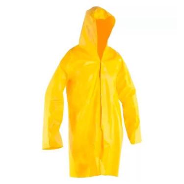 Imagem de Capa de Chuva em PVC Amarela Tamanho G  ProtePlus