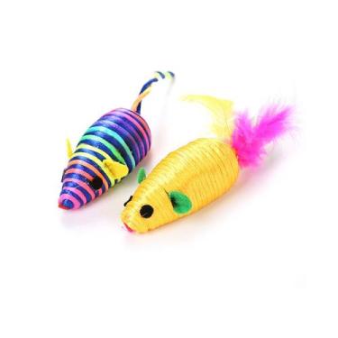 Imagem de 2 Ratinho Gato Catnip Erva De Cat Saudável Alegre Brincalhão - VilelaG