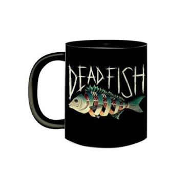 Imagem de Caneca de Porcelana Preta Banda Dead Fish Punk Rock Nacional - VilelaG