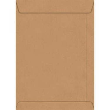 Imagem de Kit 100 Envelope A4 Saco Kraft Natural 24x34 - Foroni
