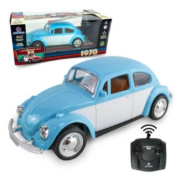 Imagem de Carrinho Controle Remoto Fusca Clássico Recarregavel Com Luz - Polibri