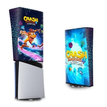 Imagem de Capa Compatível PS5 Pro Anti Poeira Vertical - Crash Bandicoot 4 - Pop