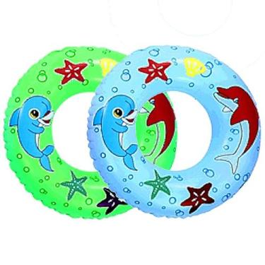 Imagem de Boia de Cintura Infantil para Meninos 60cm Diâmetro Suporta até 30kg G