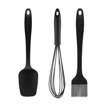 Imagem de Kit Confeiteiro De Silicone Preto - UD088 - Multilaser