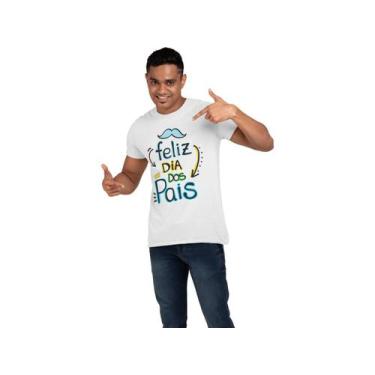 Imagem de Camiseta Frase Dia Dos Pais Papai Pai e Filho Branca - Del France, GG