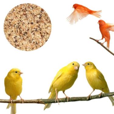 Imagem de Ração Branca Vitamina  Mel Aves Pássaros 5kg Alta Qualidade Nutritiva 