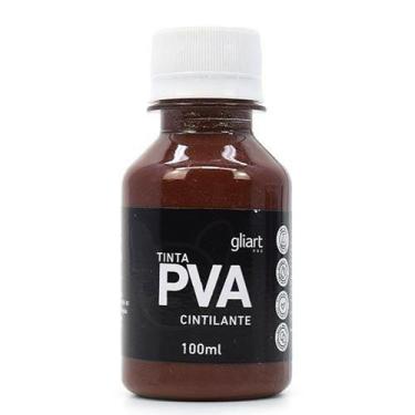 Imagem de Tinta PVA Cintilante 100ml - Gliart, 076 - TABACO