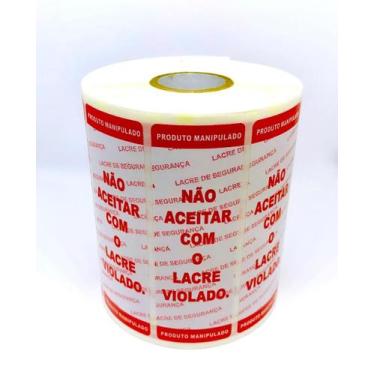 Imagem de Etiqueta Lacre P/ Fechar Pacotes Delivery Ifood C/500 - MS