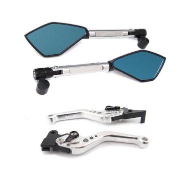 Imagem de Manete Esportivo Retrovisor Motocicleta NXR Bros 125 150 160 Lona - No