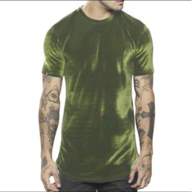 Imagem de Camiseta Veludo Longline - DBS, Verde musgo, M