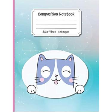 Imagem de Composition notebook: College Rulled Ruled Notebook - Special Schoolgirls and Students - Cat Theme